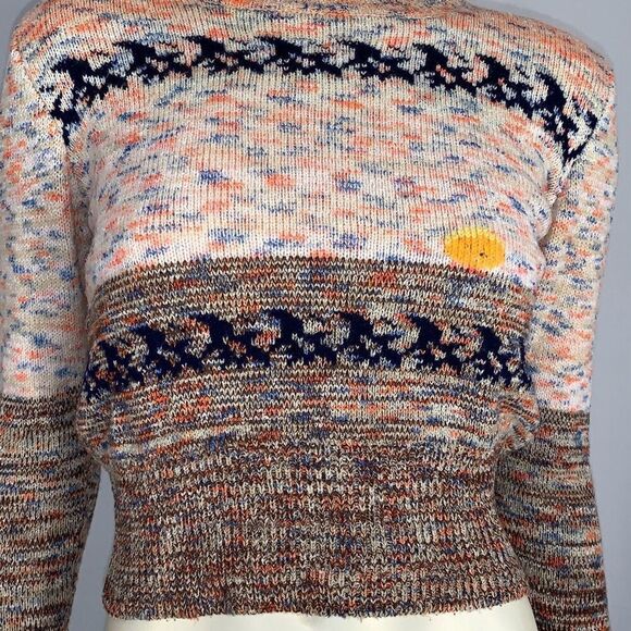 Vintage Exclusive Imports 60’s Novelty Mod Women’s Crew Neck Sweater Size Medium - Picture 3 of 16